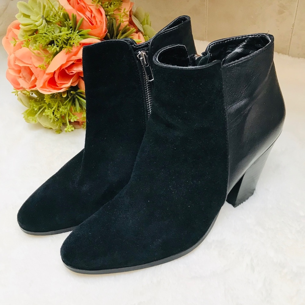 Cynthia Rowley Banks Suede Leather Ankle Boots